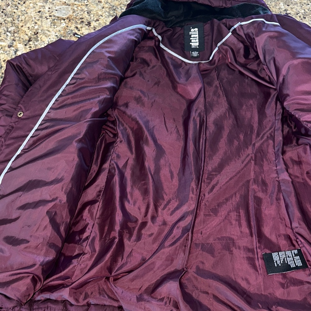 Stylish Purple Puffer Jacket - Picture 6 of 9